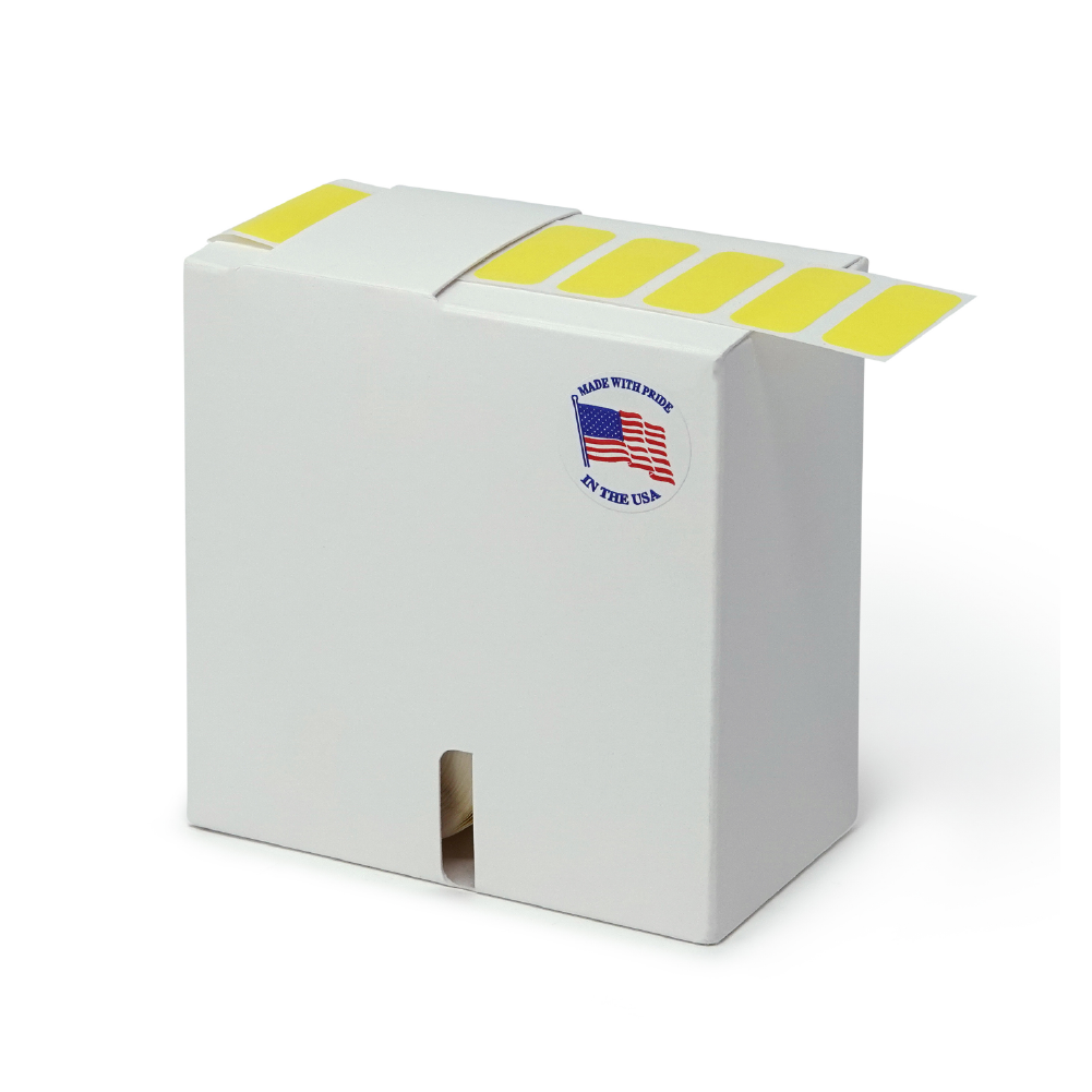Globe Scientific Label Rolls, Cryo, 33x13mm, for 1.5/2mL Tubes, Yellow Image